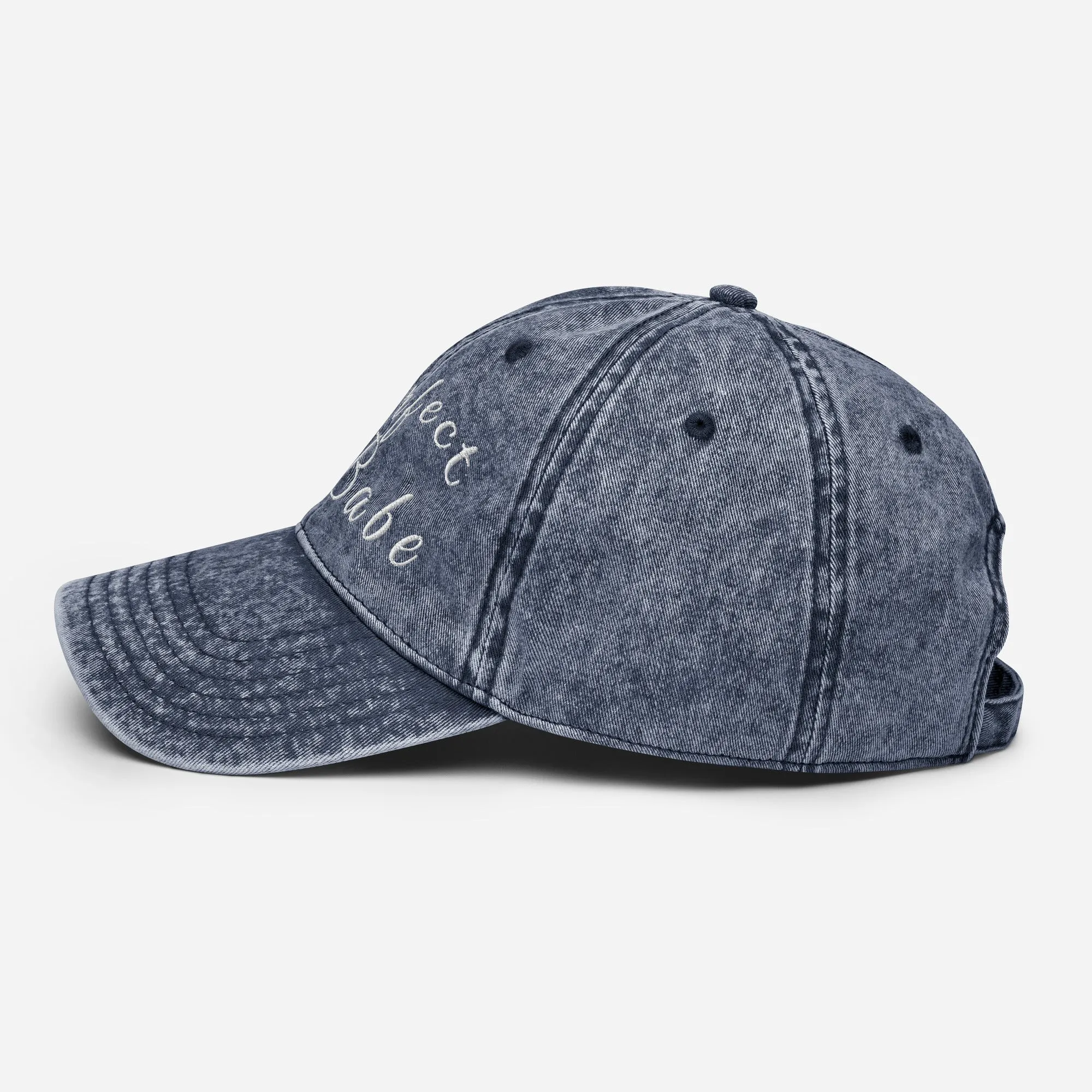 Purrfect Babe Vintage Denim Dad Cap