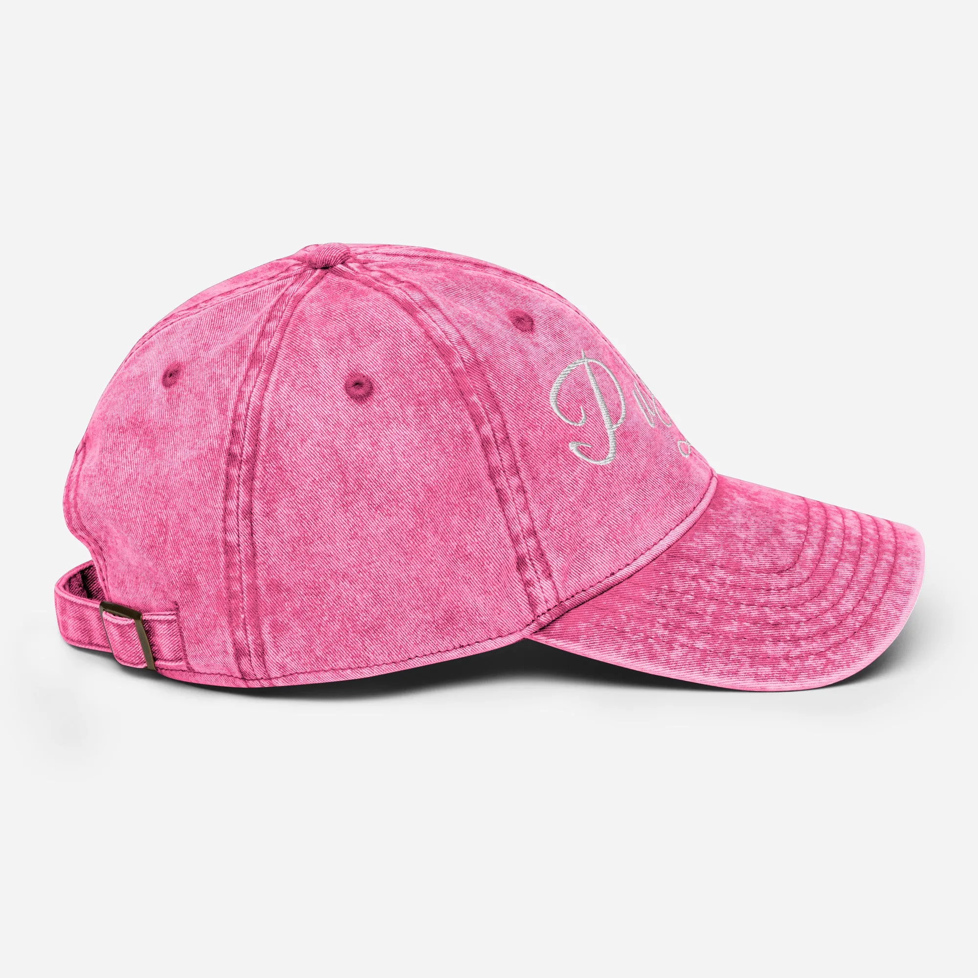 Purrfect Babe Vintage Denim Dad Cap