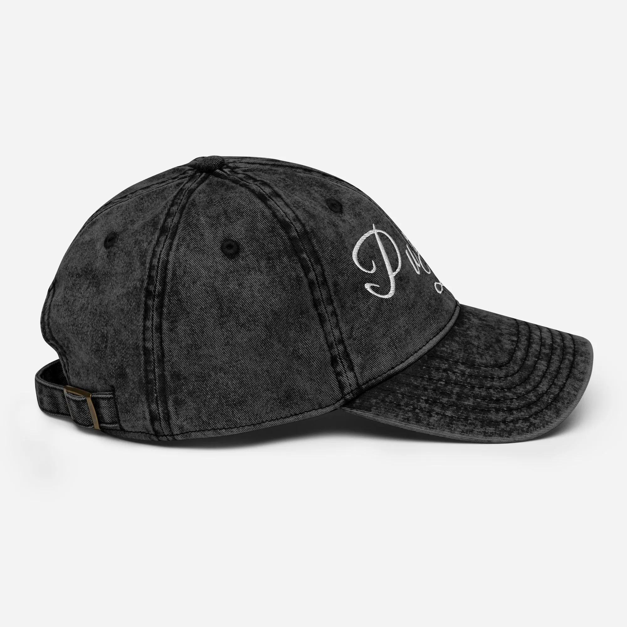 Purrfect Babe Vintage Denim Dad Cap
