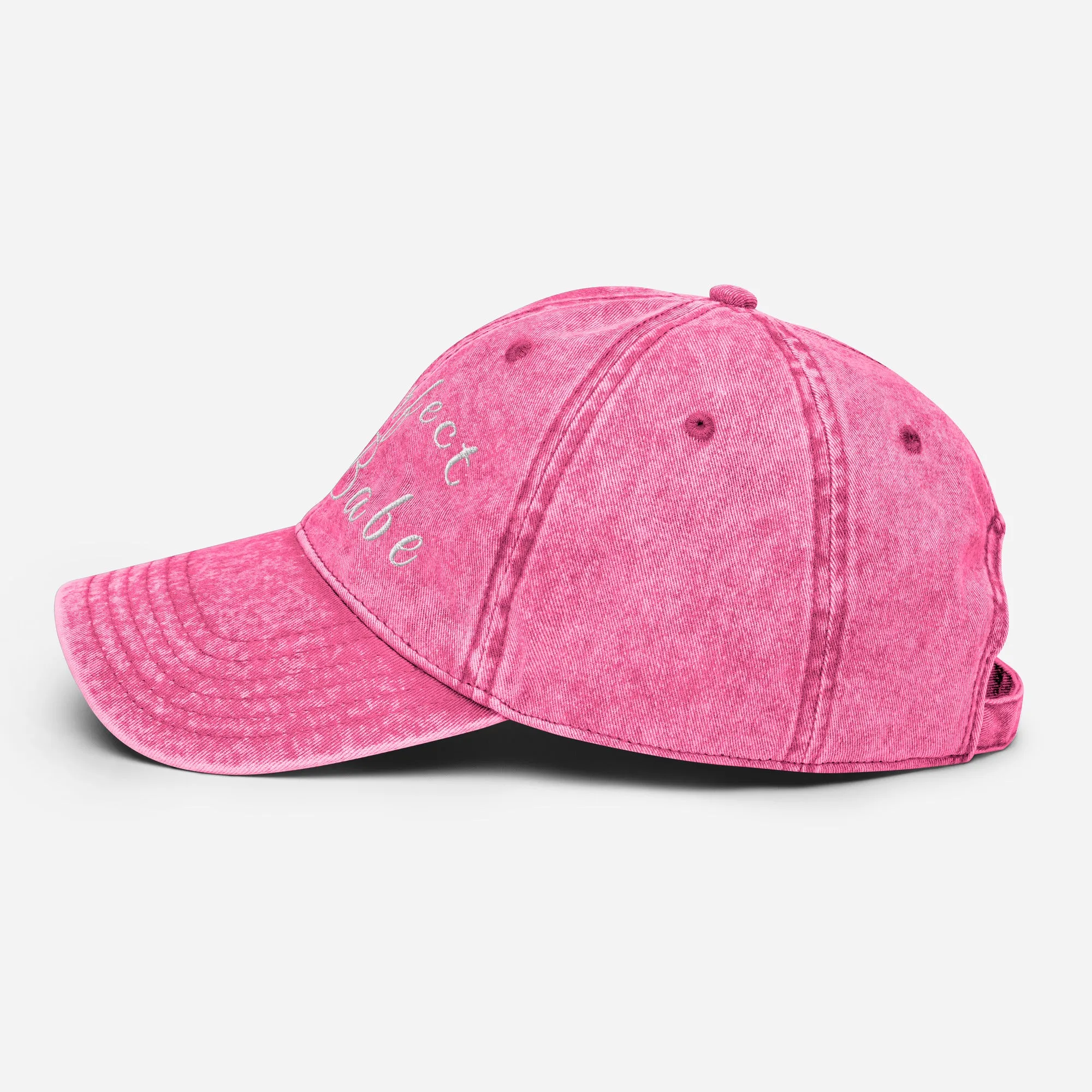 Purrfect Babe Vintage Denim Dad Cap