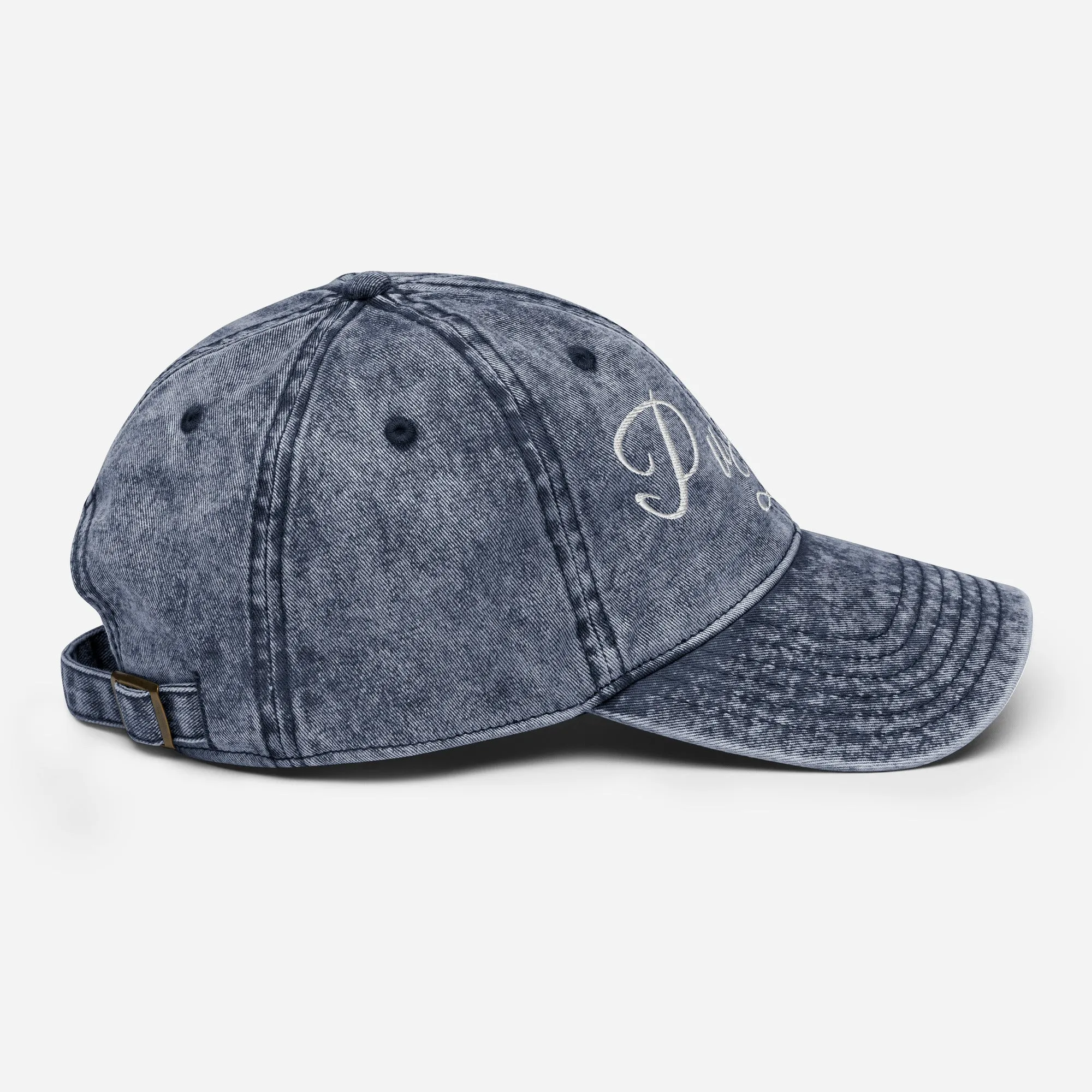 Purrfect Babe Vintage Denim Dad Cap