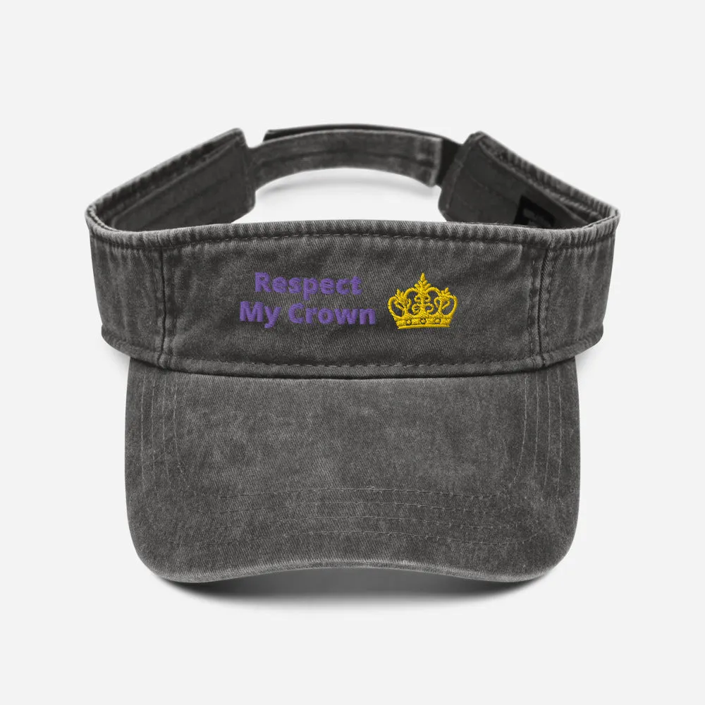 Queen Denim visor