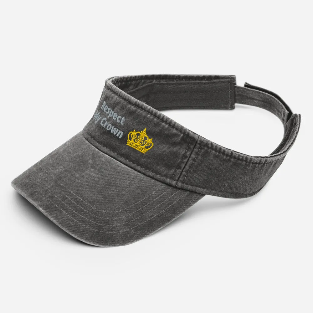 Queen Denim visor