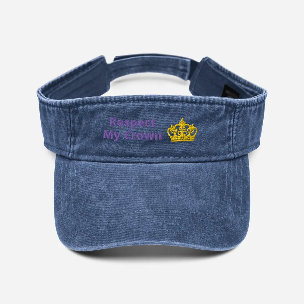 Queen Denim visor
