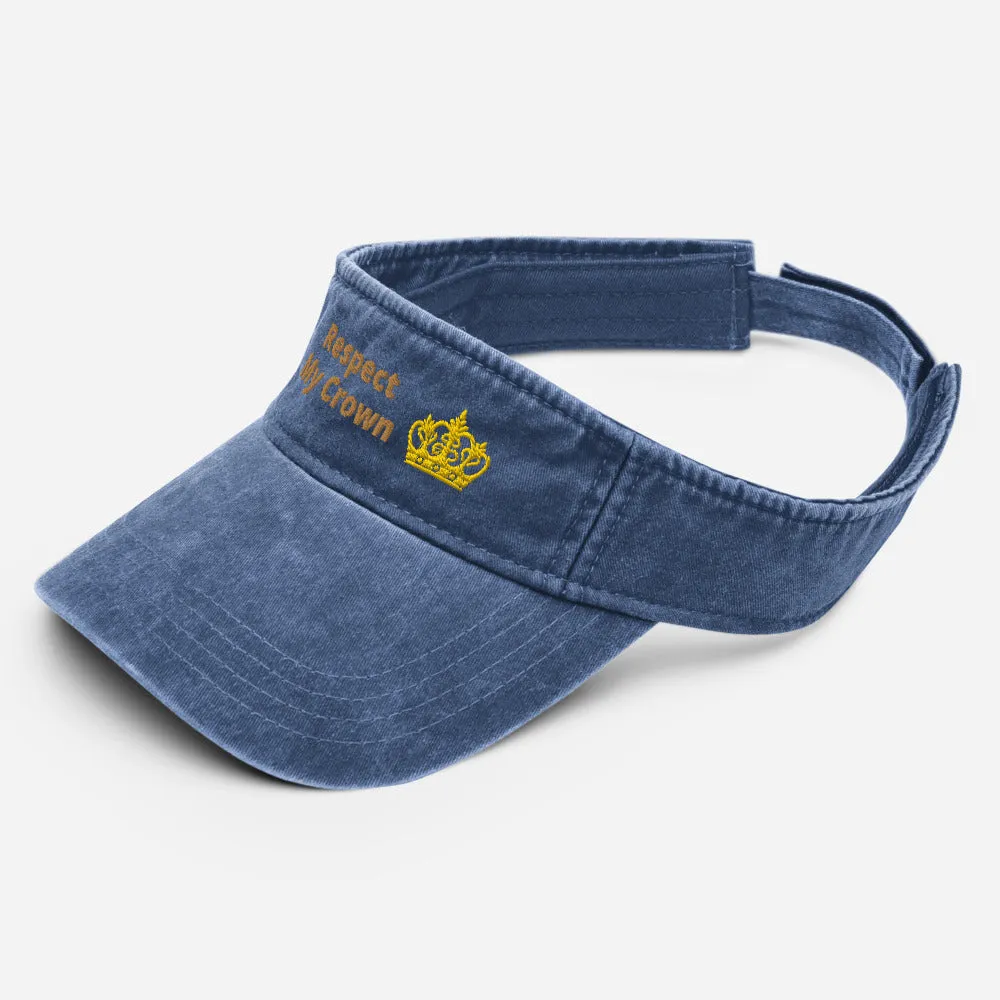 Queen Denim visor