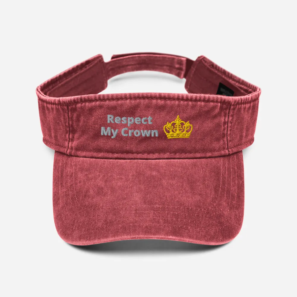 Queen Denim visor