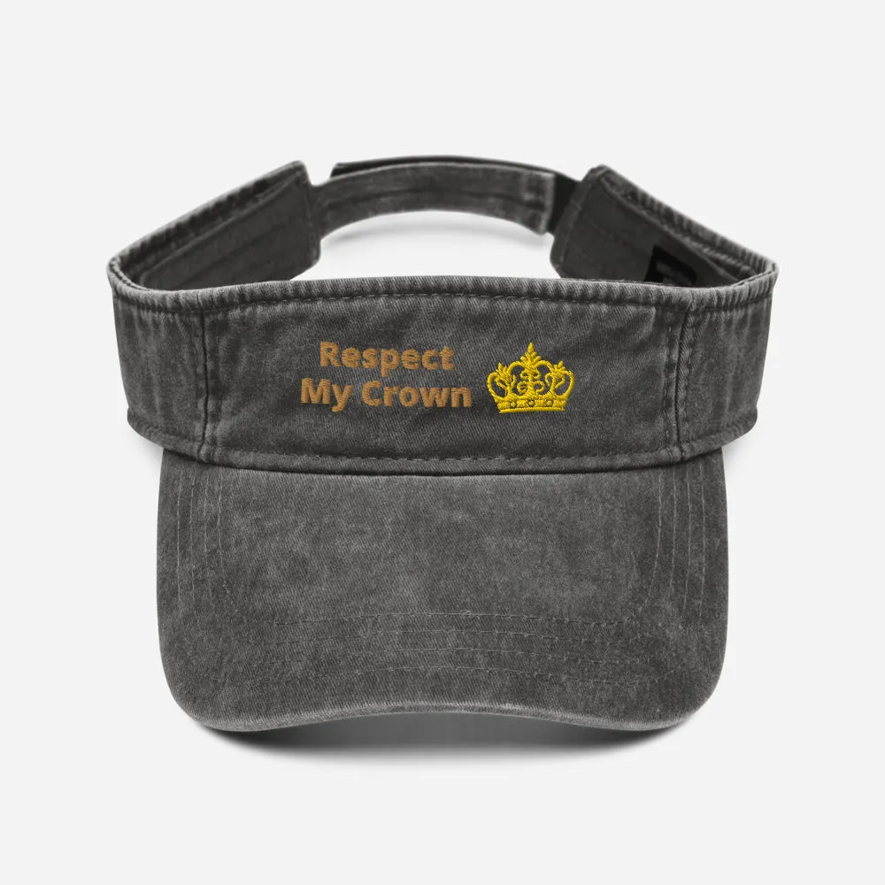 Queen Denim visor