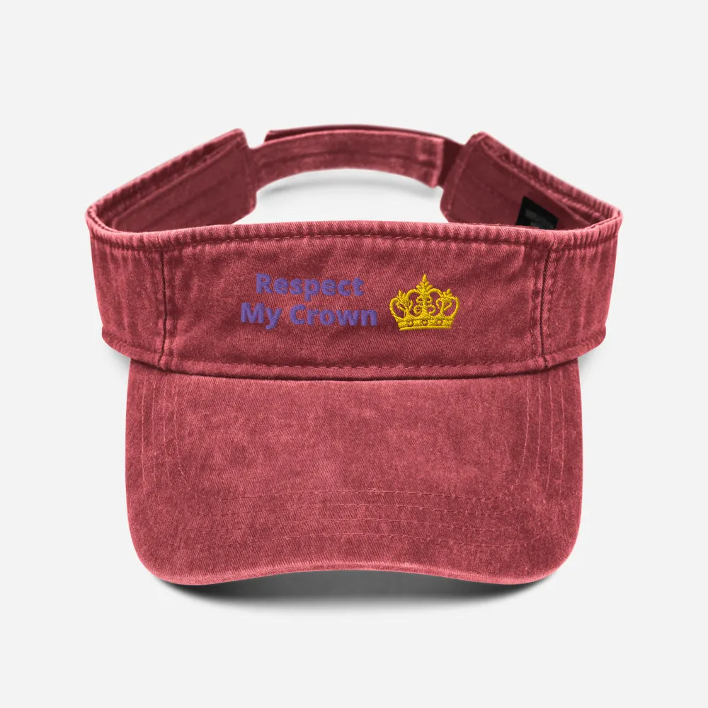 Queen Denim visor