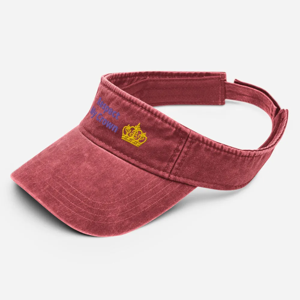 Queen Denim visor