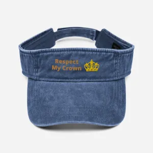 Queen Denim visor