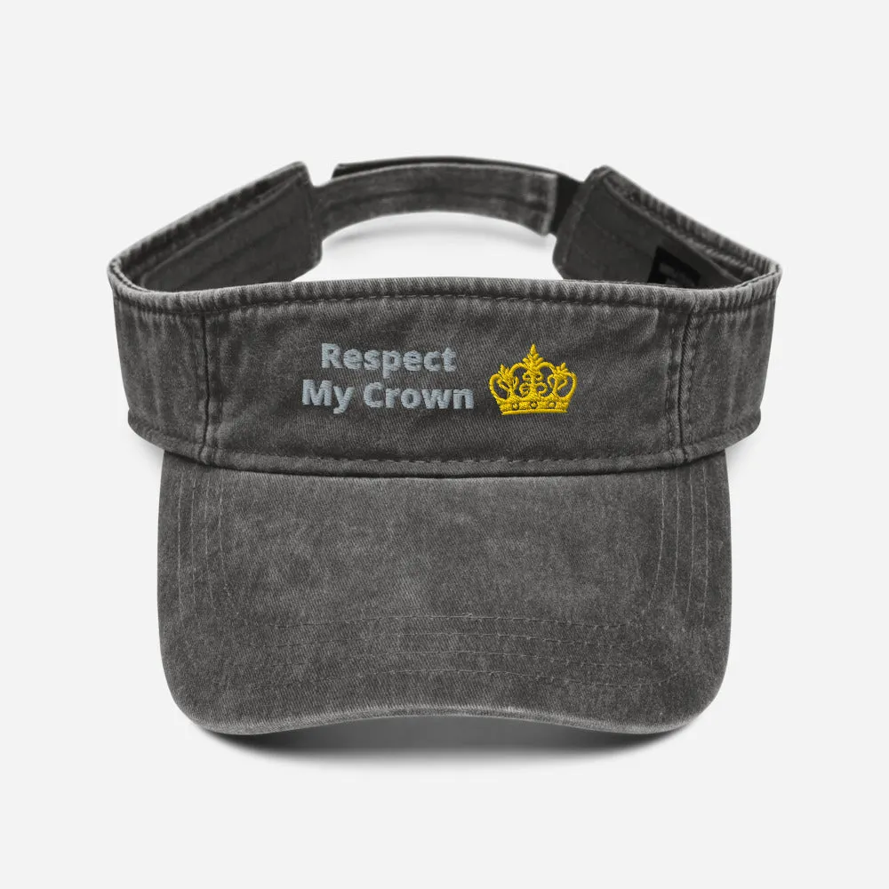 Queen Denim visor