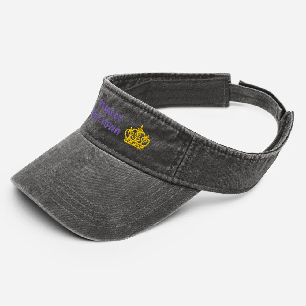 Queen Denim visor