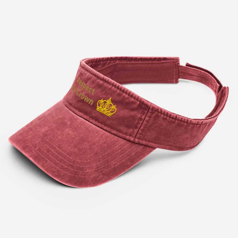 Queen Denim visor