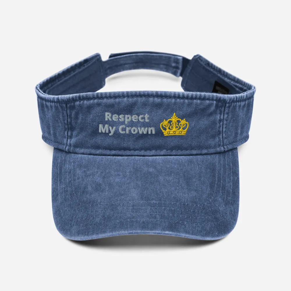 Queen Denim visor
