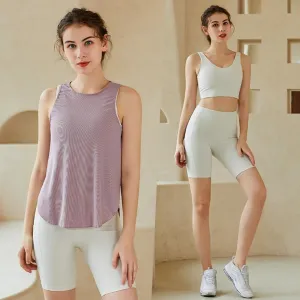 Quick Drying 3 piece Workout Clothing Set with Tights
