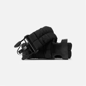 Quilted Buckle Belt New Black