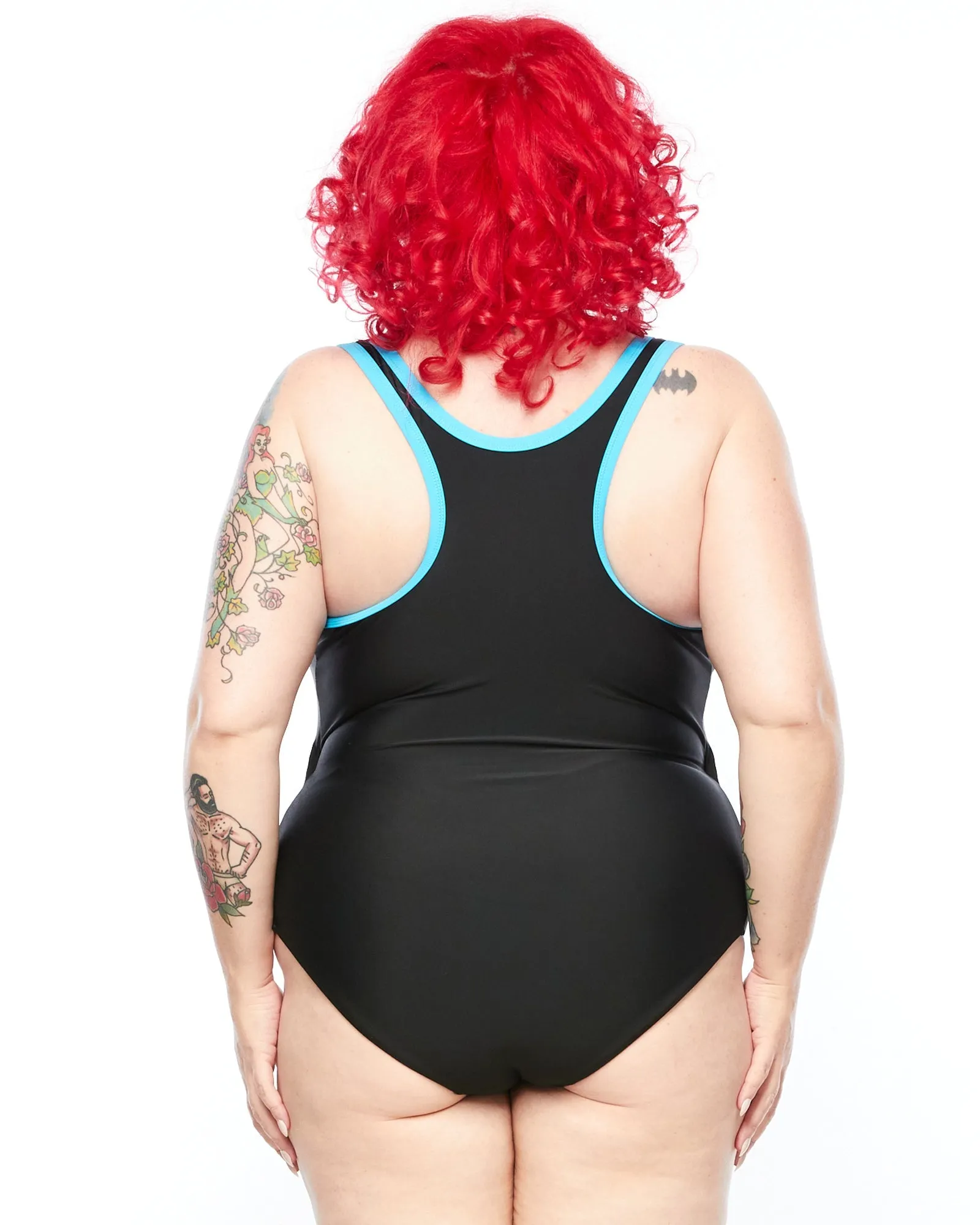 Racer Back Swimsuit Zip (E-G) - Aqua Trim