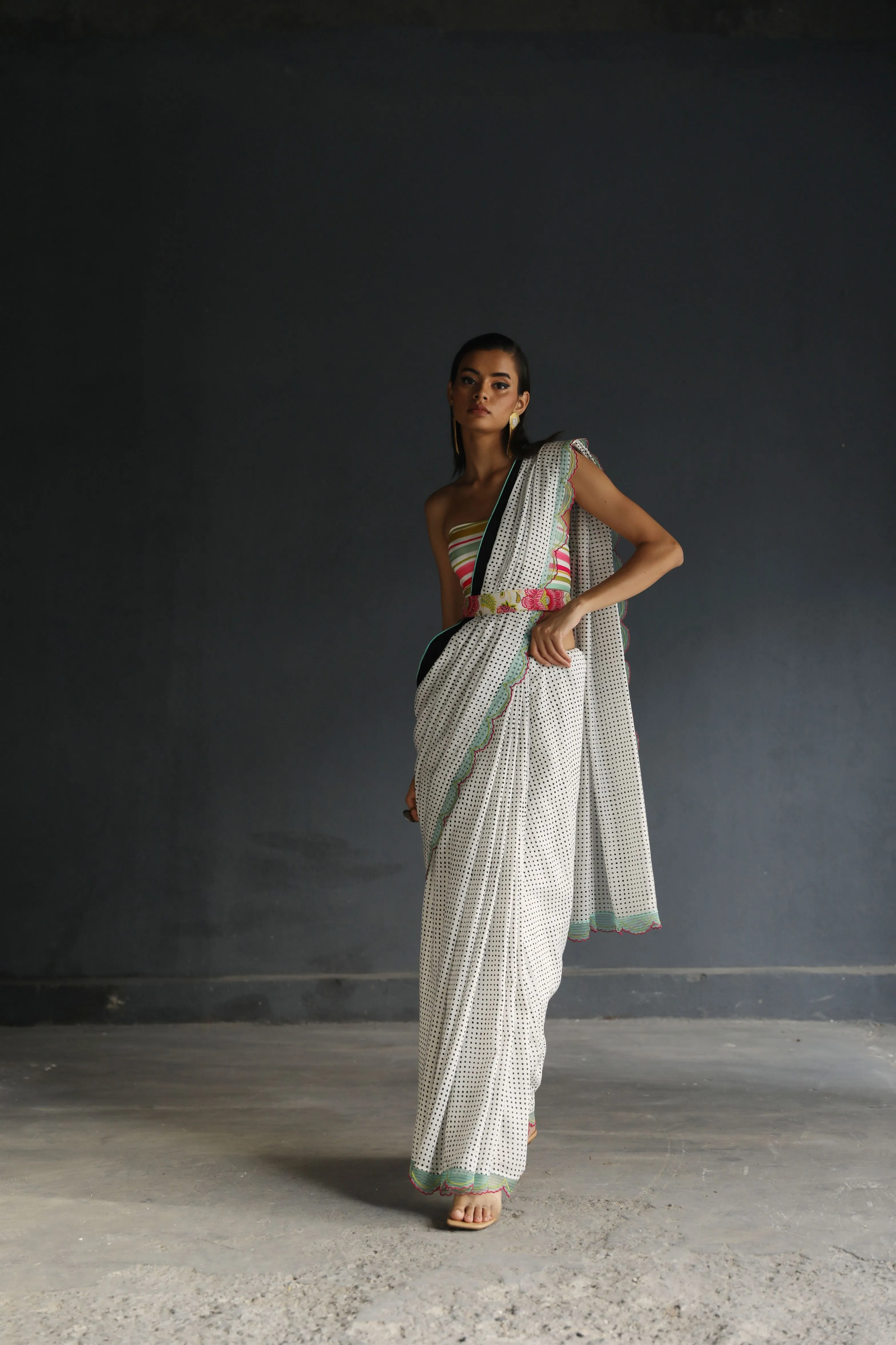 Raji Ramniq I Love To Dot I Cotton Silk Ensemble I Polka 109