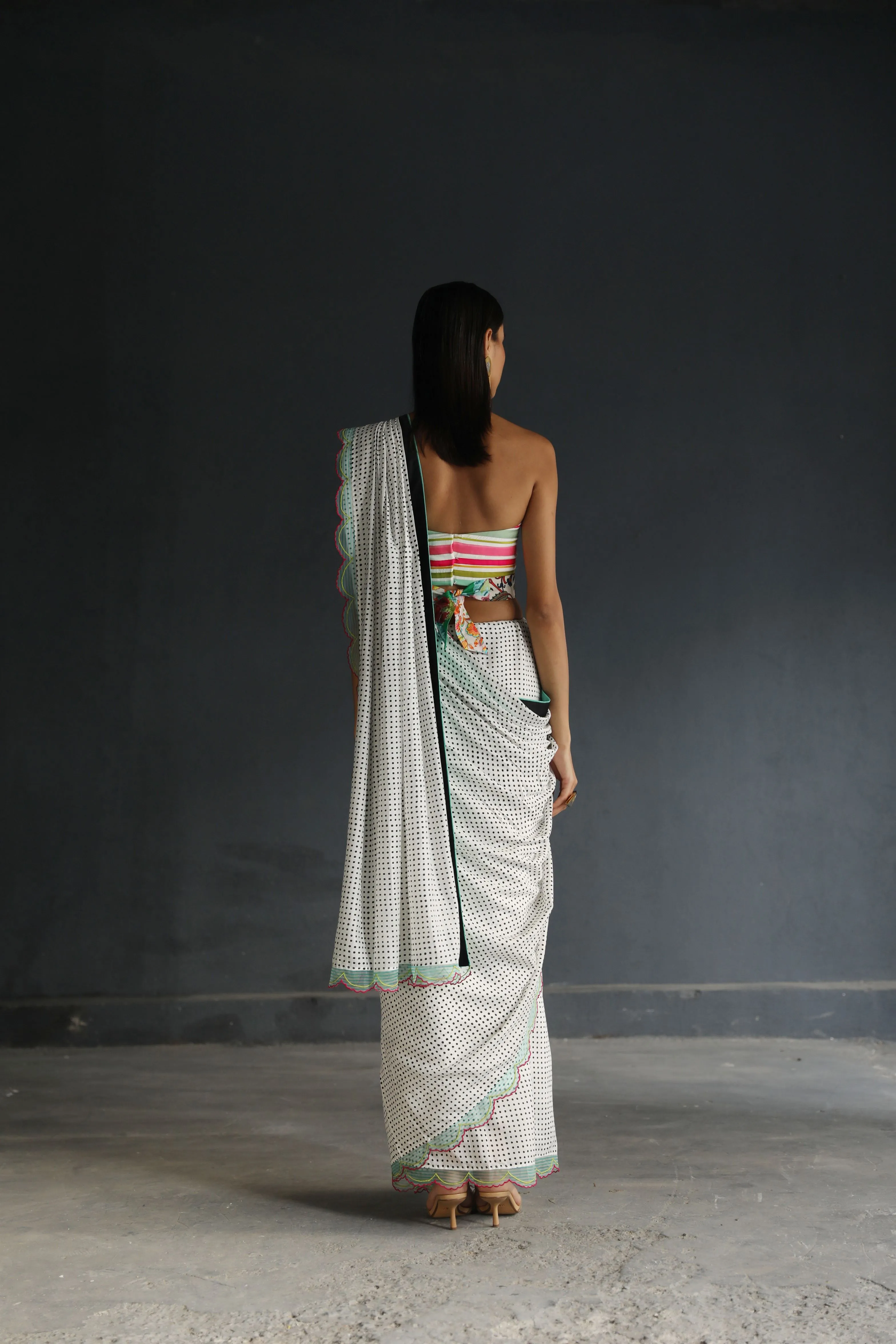 Raji Ramniq I Love To Dot I Cotton Silk Ensemble I Polka 109