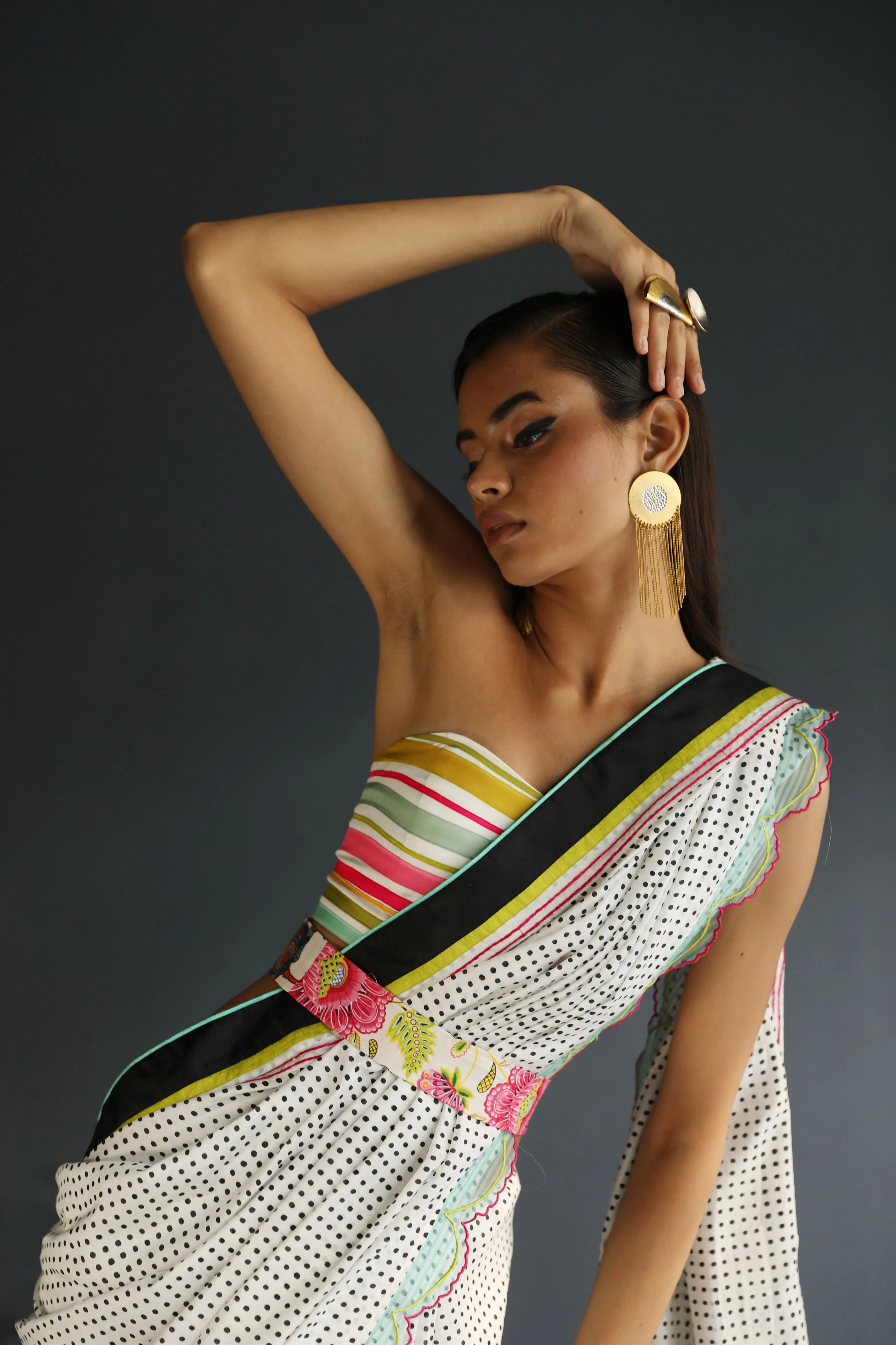 Raji Ramniq I Love To Dot I Cotton Silk Ensemble I Polka 109
