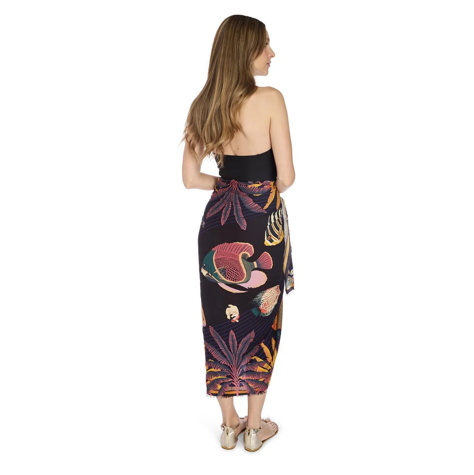 Rectangle Scarf / Ocean Drive Print