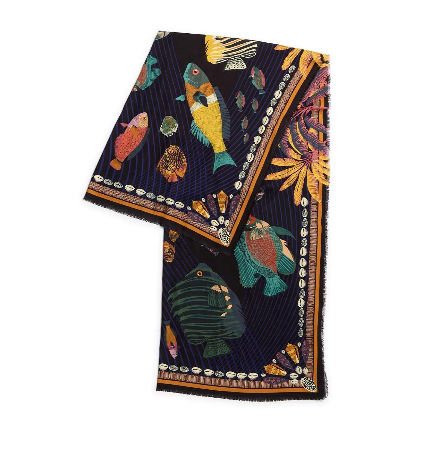Rectangle Scarf / Ocean Drive Print