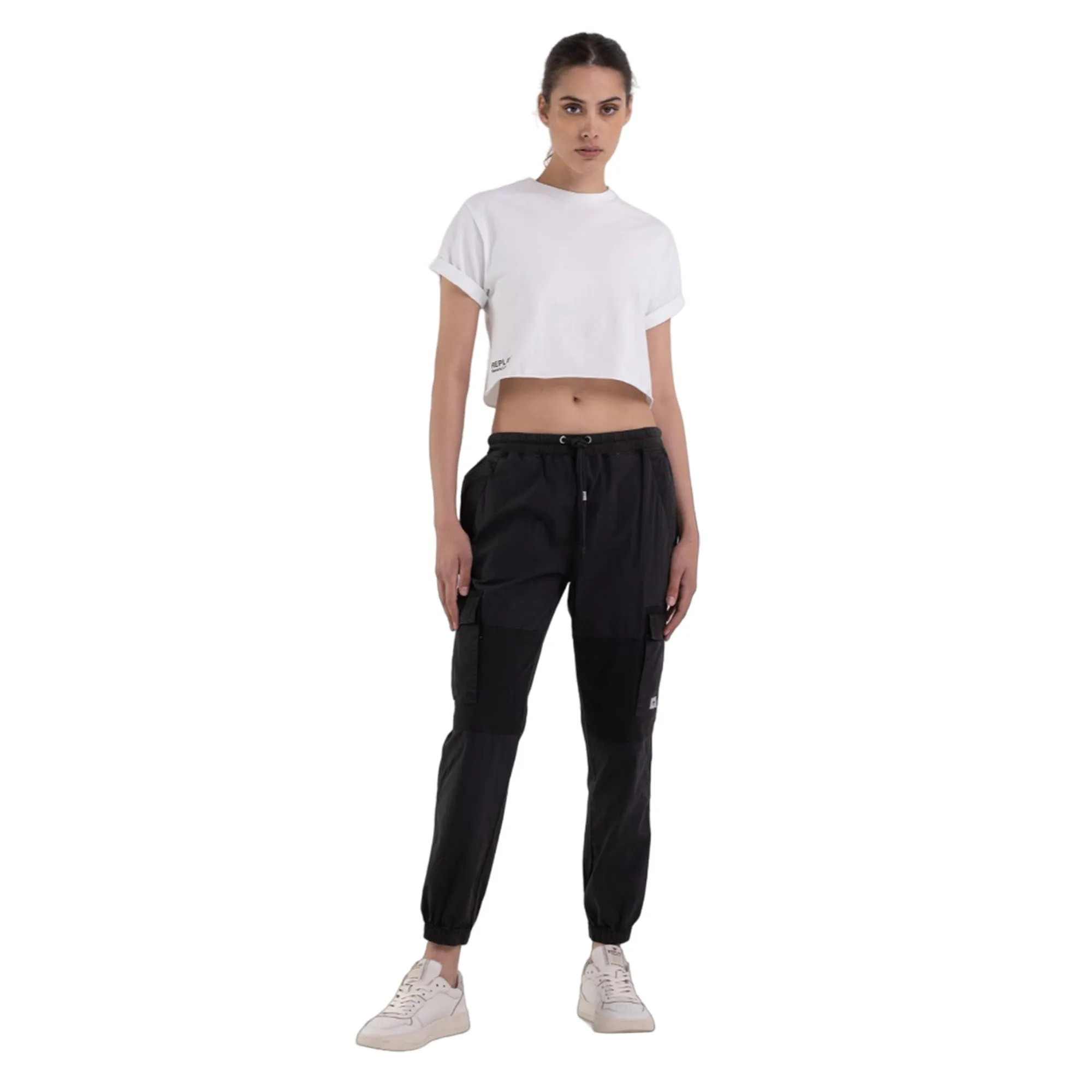 Replay Women's Poplin Cargo Trousers