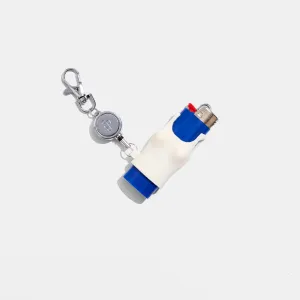 Retractable Lighter Keychain in Cream Tank