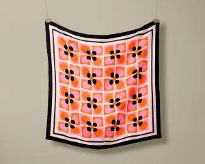 Retro 70s satin scarf