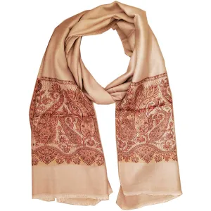 Reversible Faux Pashmina Fabric Silk Rayon Blend Paisley Print Scarf Shawl