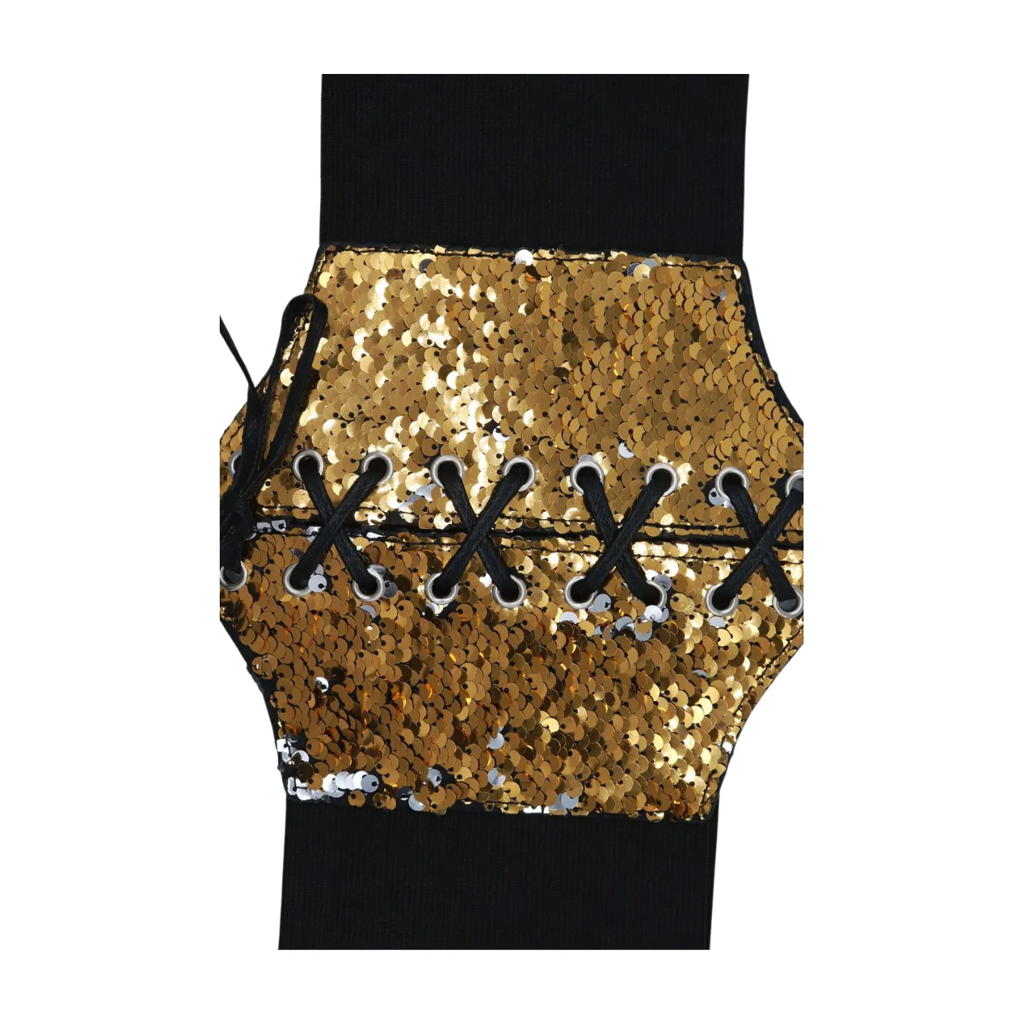 Reversible Gold & Silver Sequin Corset