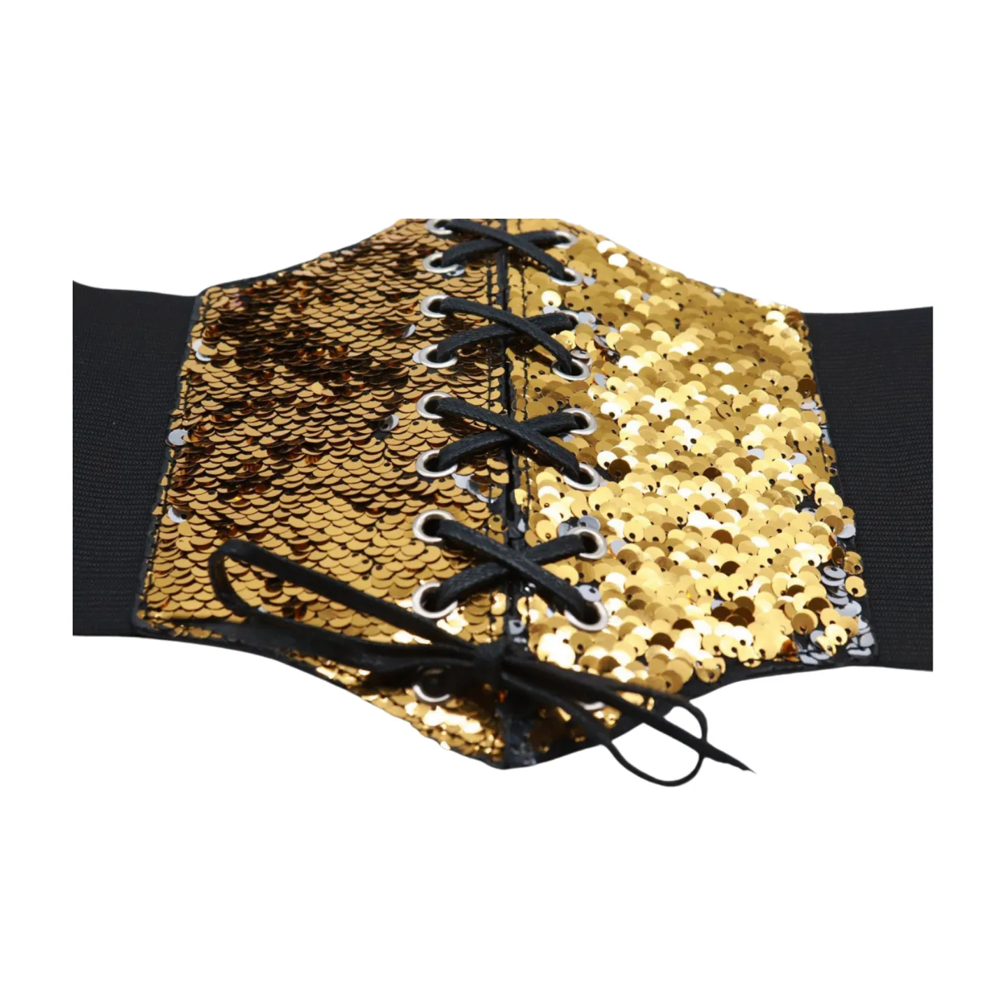 Reversible Gold & Silver Sequin Corset