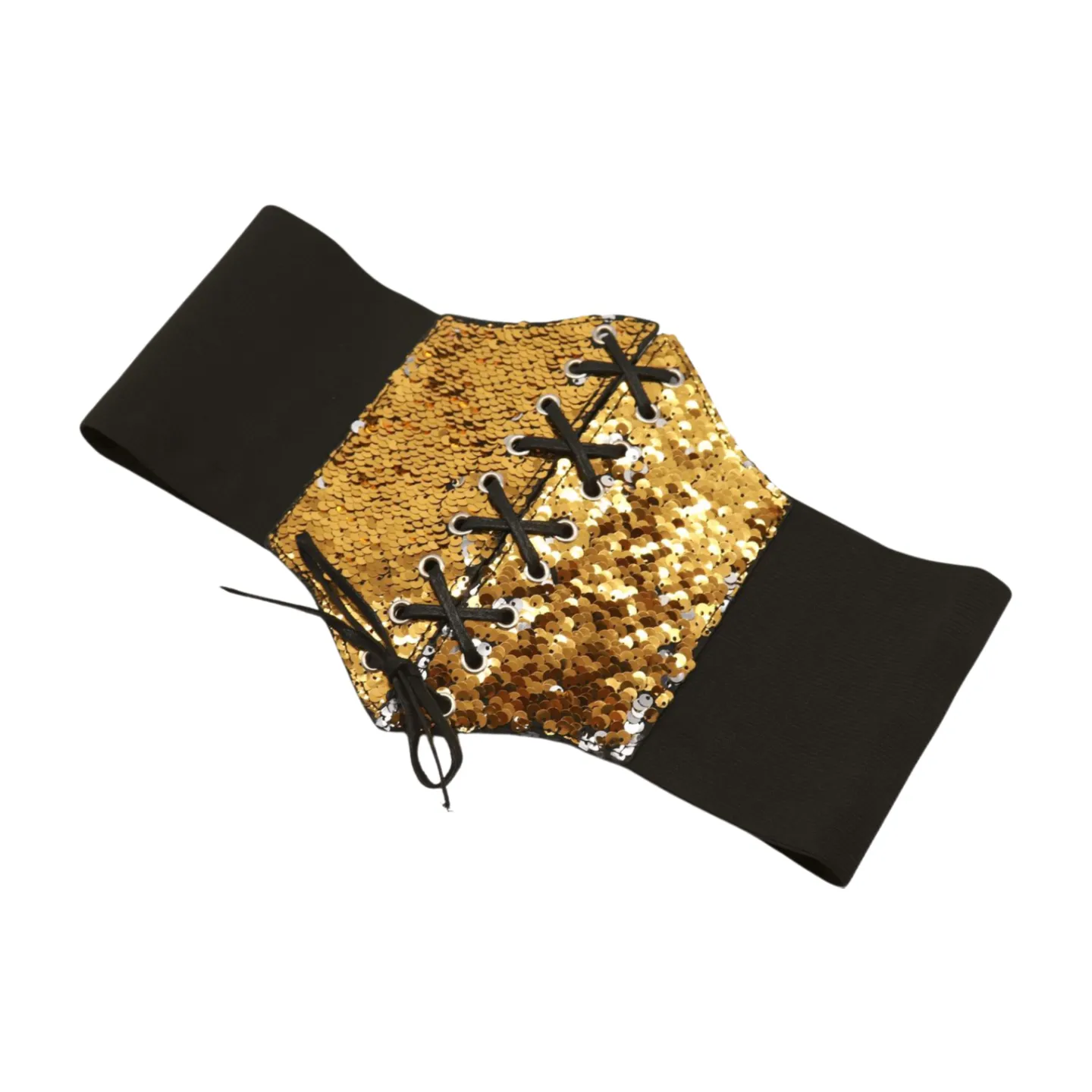 Reversible Gold & Silver Sequin Corset