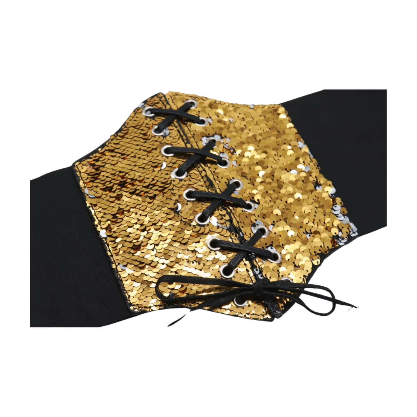 Reversible Gold & Silver Sequin Corset