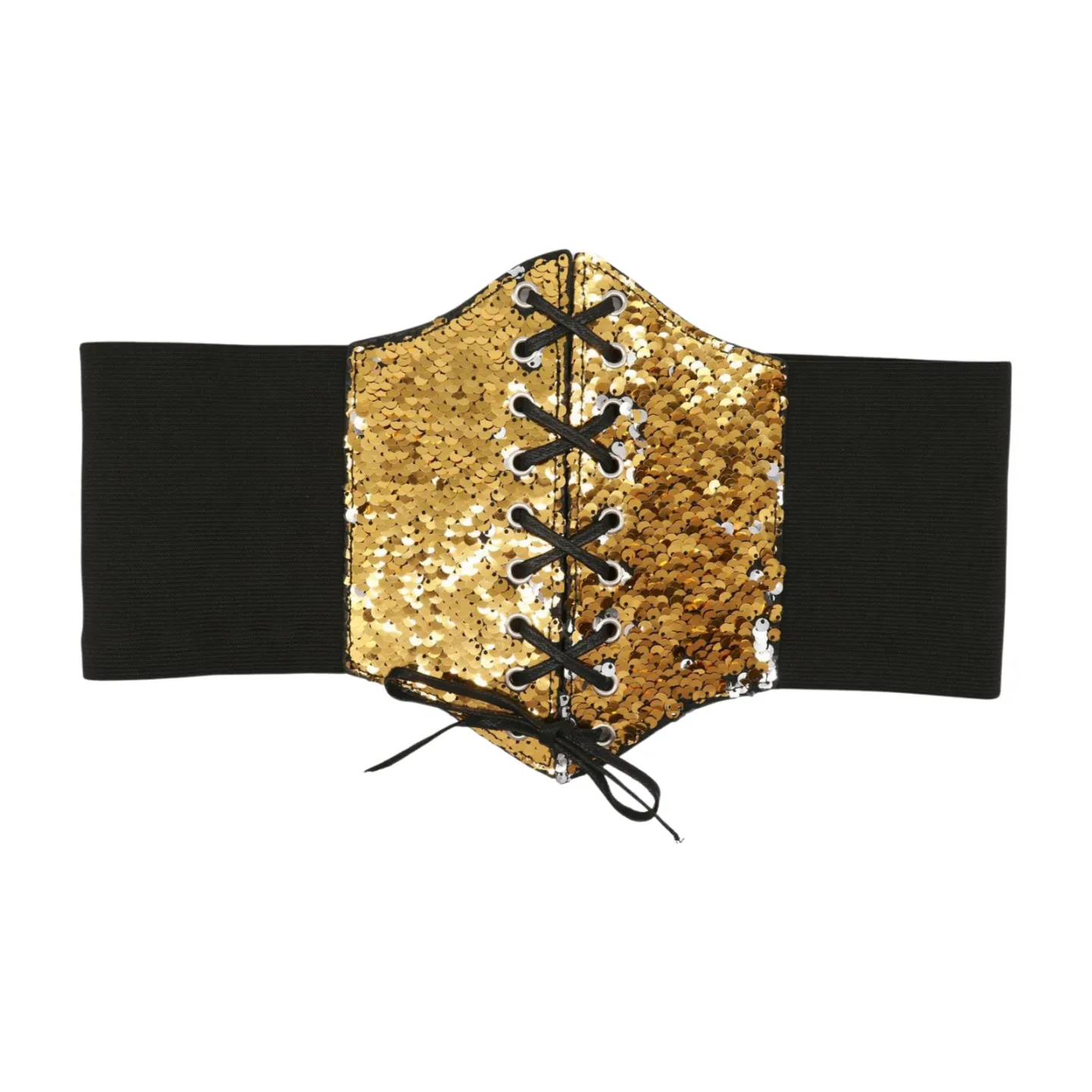 Reversible Gold & Silver Sequin Corset