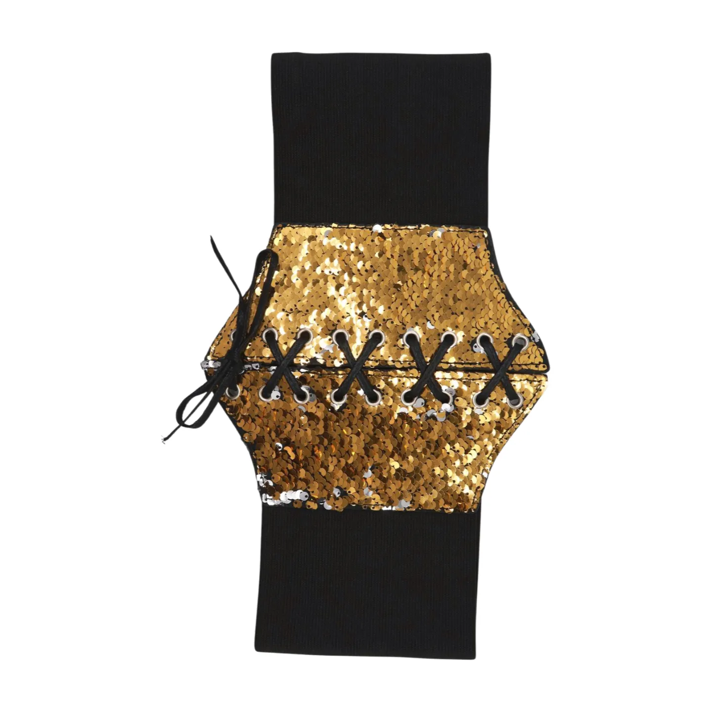 Reversible Gold & Silver Sequin Corset