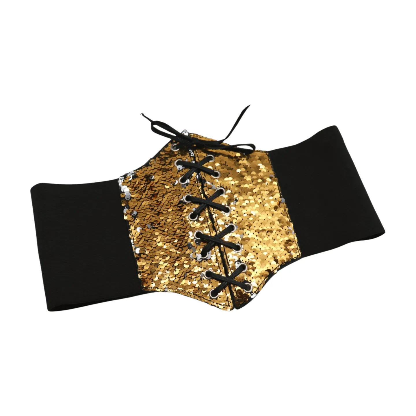 Reversible Gold & Silver Sequin Corset