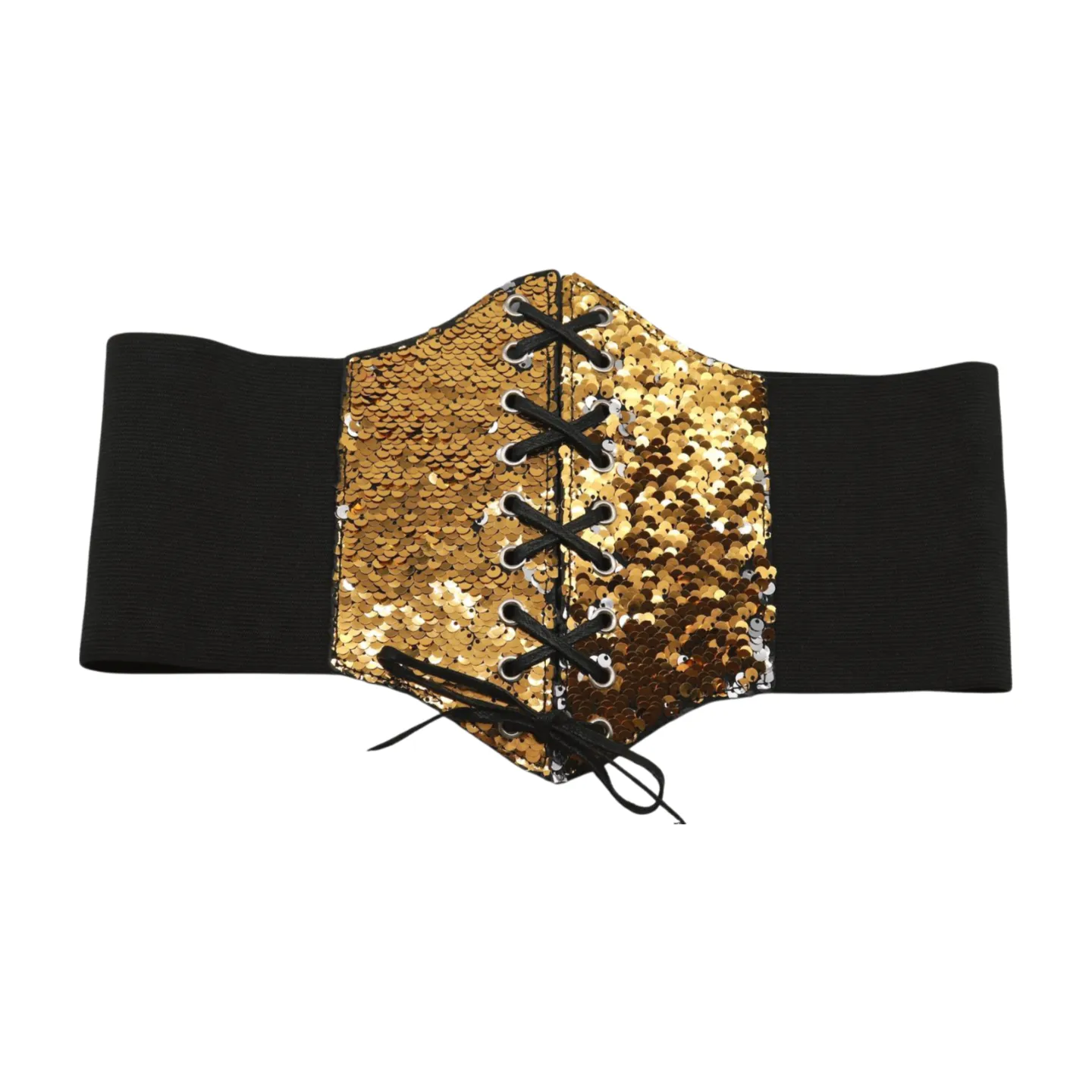 Reversible Gold & Silver Sequin Corset