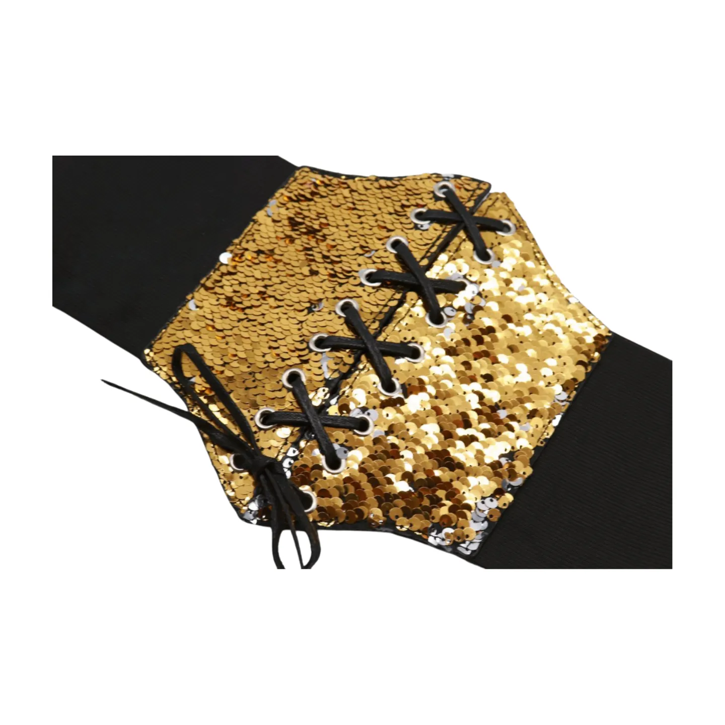 Reversible Gold & Silver Sequin Corset