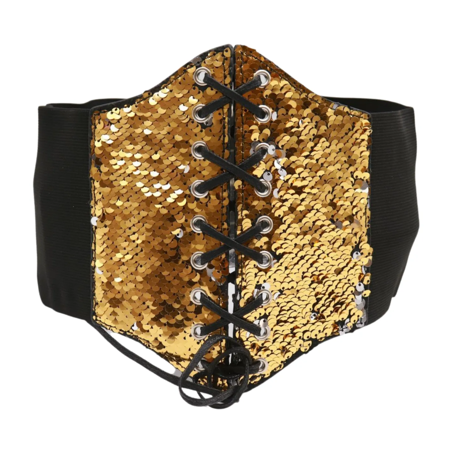 Reversible Gold & Silver Sequin Corset