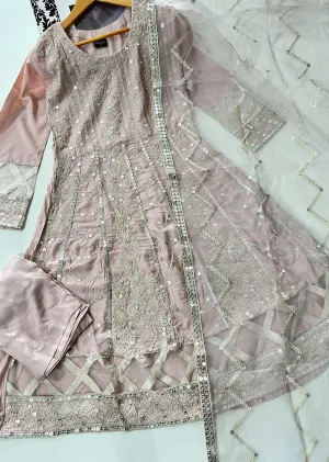 RGZ1402 Readymade Baby Pink Linen Dress