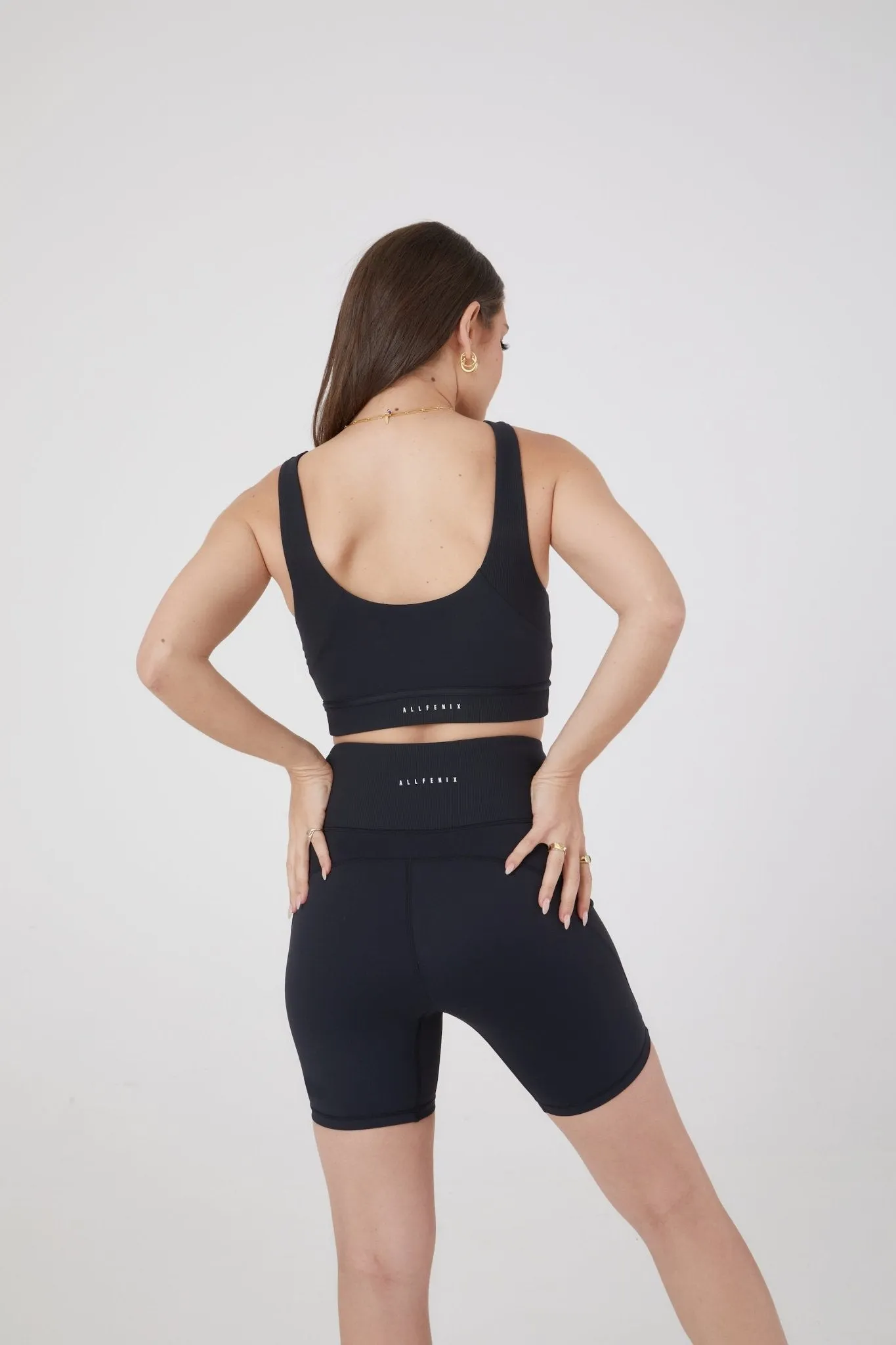 Ribbed Contrast Bike Short
