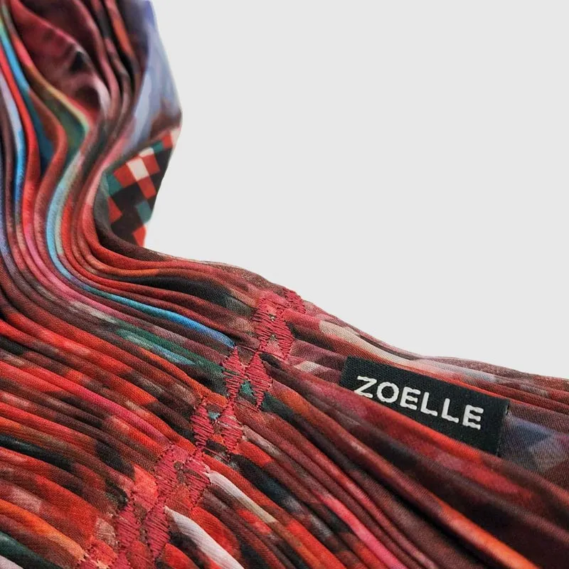 Rising Phoenix Cinch-Pleated Scarf
