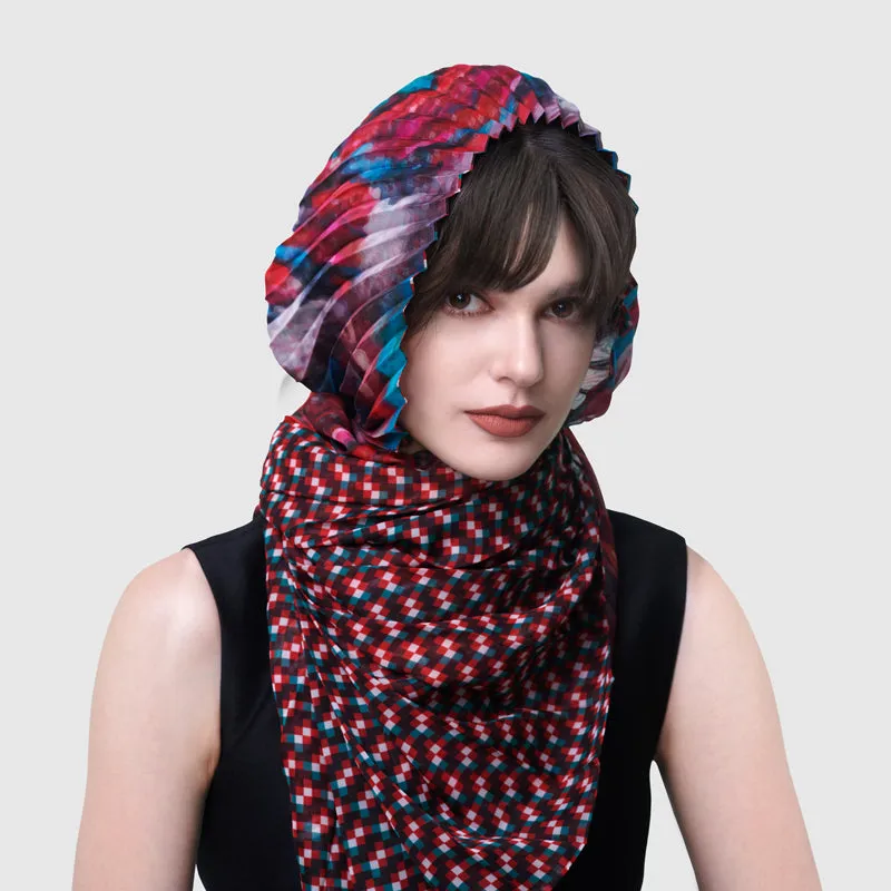 Rising Phoenix Cinch-Pleated Scarf
