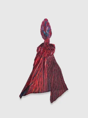 Rising Phoenix Cinch-Pleated Scarf