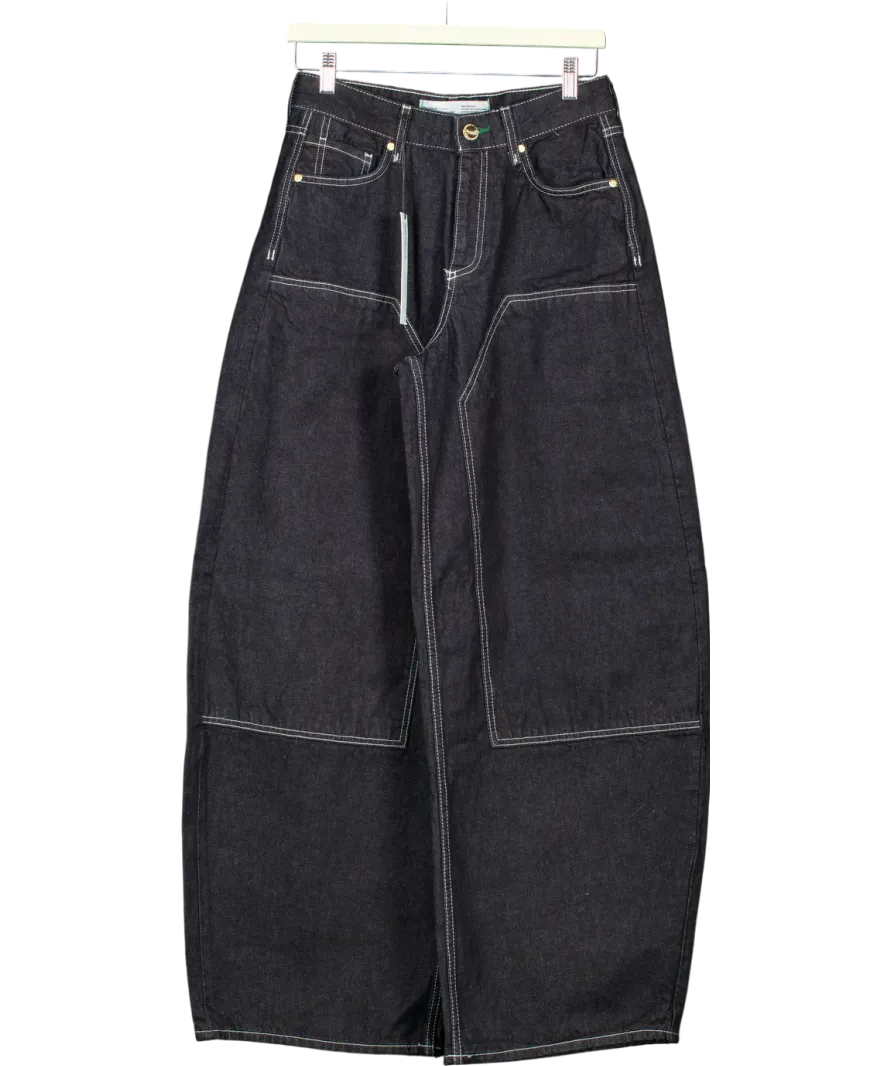 River Island Blue Carpenter Barrel Jeans In Indigo UK 8