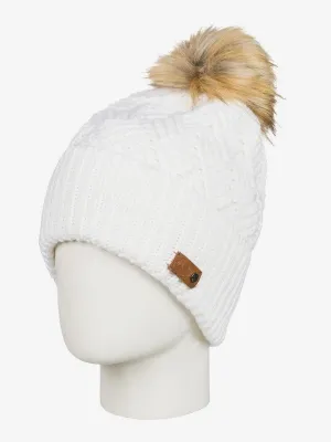 Roxy Womens Ski Chic Beanie - Bright White