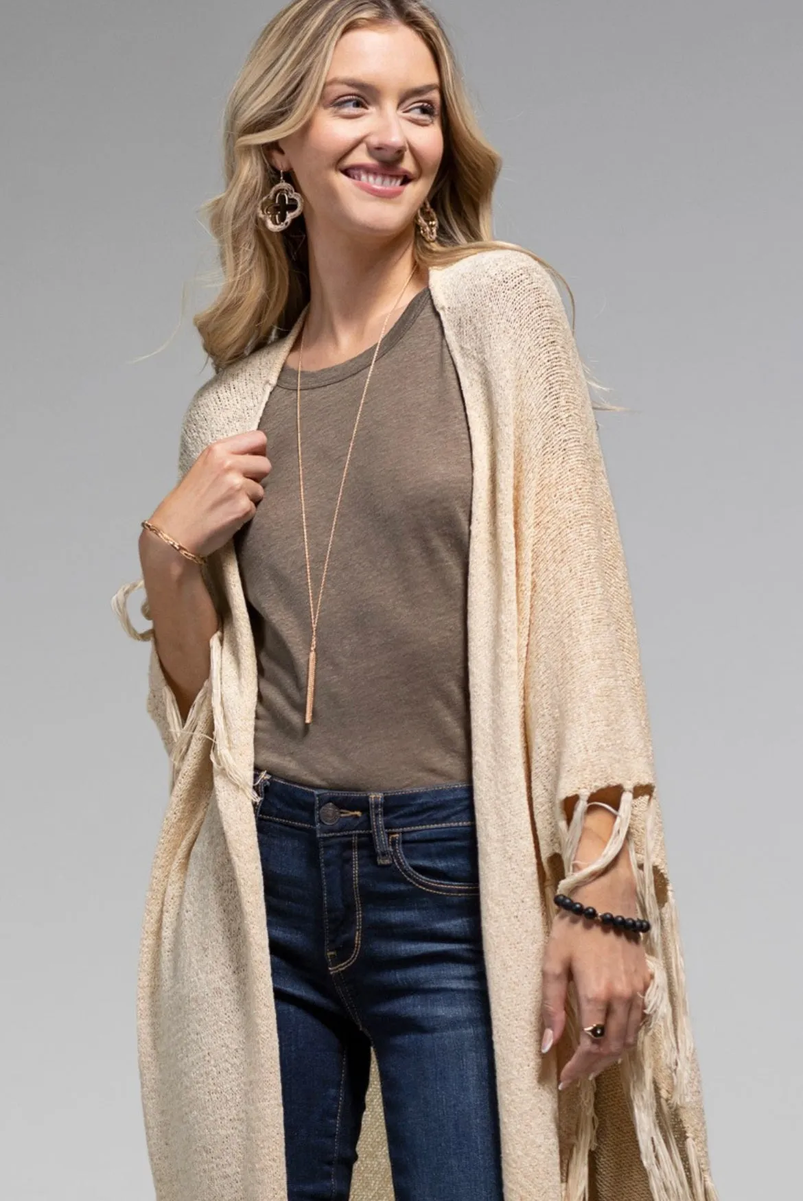 Ruana wrap - Oatmeal