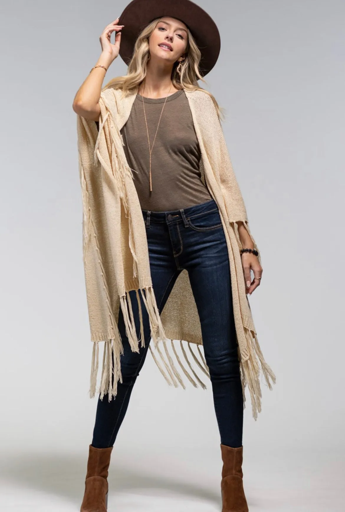 Ruana wrap - Oatmeal