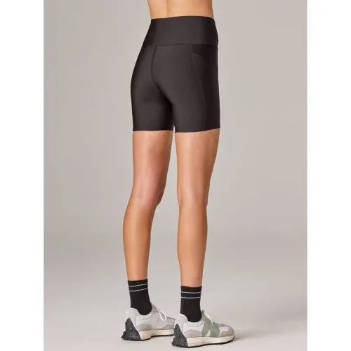 Running Bare Womens Camelflage Bike Tight Black